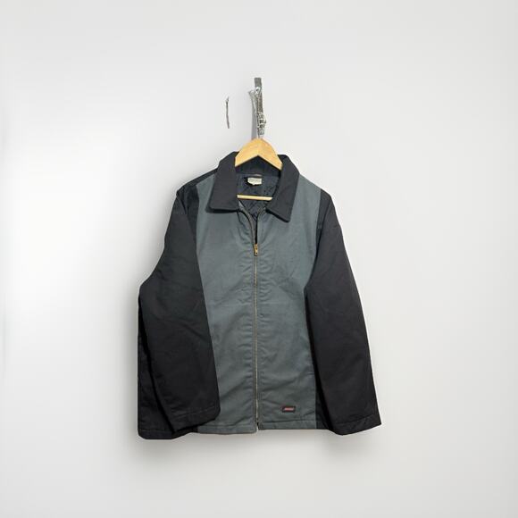 Dickies Other - Vintage Dickies Eisenhower Jacket XL Black Gray Two Tone Quilted Work Coat USA